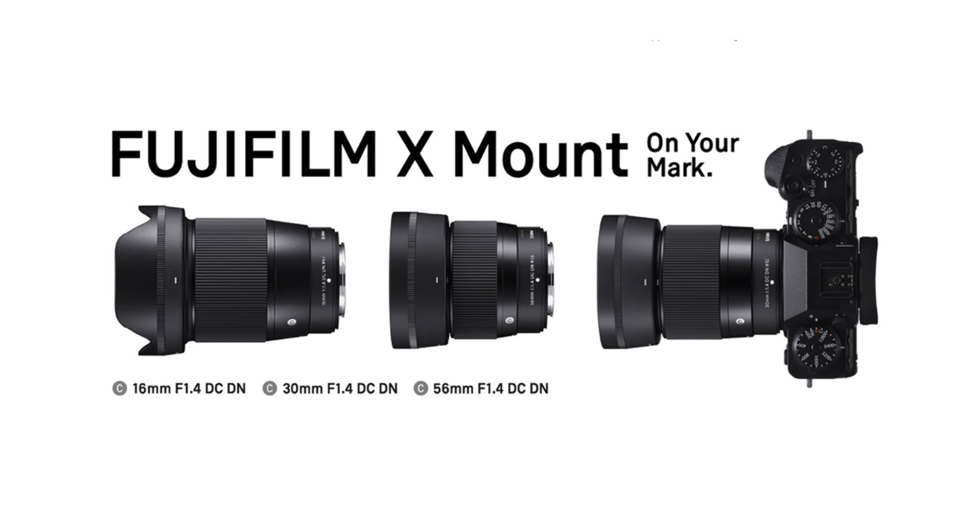 มาแล้ว Sigma 16mm, 30mm และ 56mm f/1.4 DC DN Contemporary เมาท์ Fujifilm X