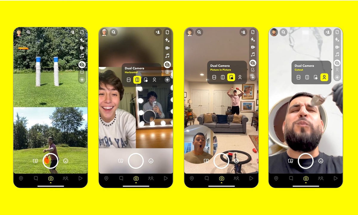 Snapchat เปิดตัวฟีเจอร์กล้องคู่ใหม่บน iPhone