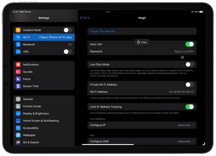 วิธีเช็ครหัสผ่าน Wi-Fi บน iOS 16