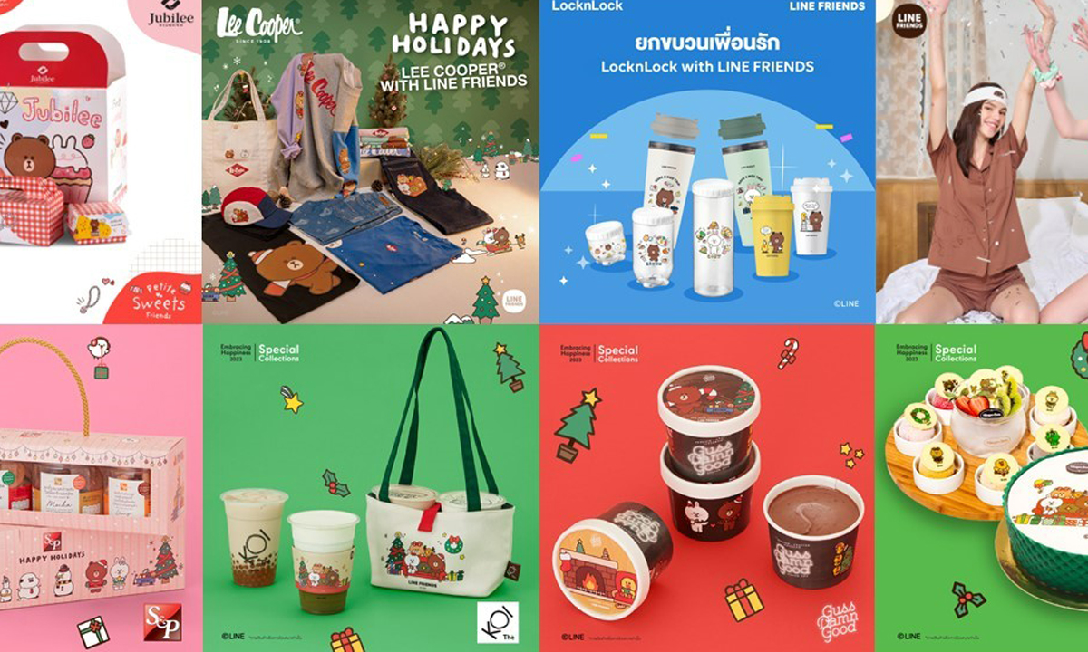 LINE FRIENDS ฉลองเทศกาลแห่งความสุขส่งท้ายปี ขนทัพคาแรคเตอร์บุกไทยครั้งใหญ่