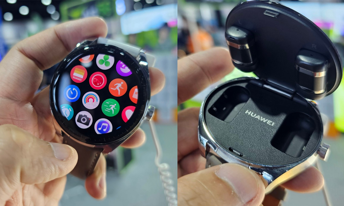 สัมผัสตัวจริง "Huawei Watch Buds" สมาร์ทวอทช์ที่มีหูฟังไร้สายในตัว