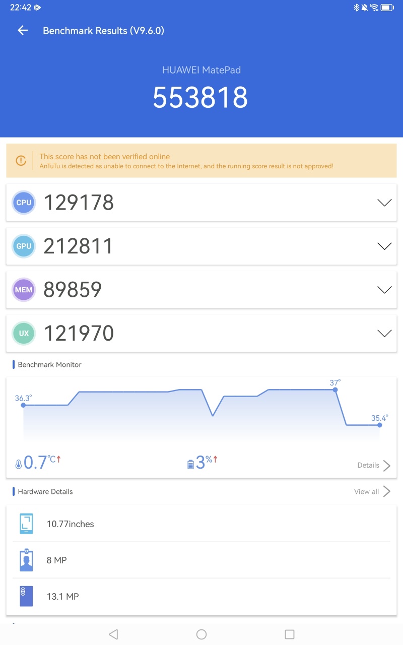 HUAWEI MatePad 11 (2023) - Geekbench