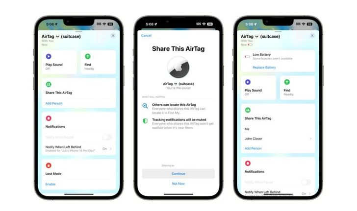 สิ้นสุดการรอคอย iOS 17 เพิ่มฟีเจอร์แชร์ AirTags ให้ใช้ร่วมกับคนอื่นได้