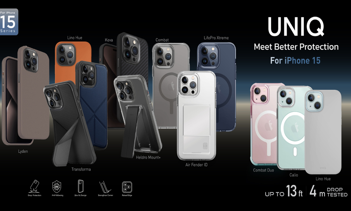 อาร์ทีบีฯ ต้อนรับการเปิดตัว iPhone 15 ส่งเคสกันกระแทก 9 รุ่นจากแบรนด์ UNIQ