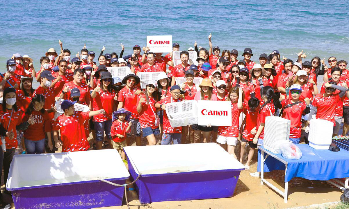 แคนนอน เดินหน้ากิจกรรม “Canon Volunteer” ครั้งที่ 36 รวมพลังพนักงานจิตอาสาพาฉลามทรายกลับทะเล