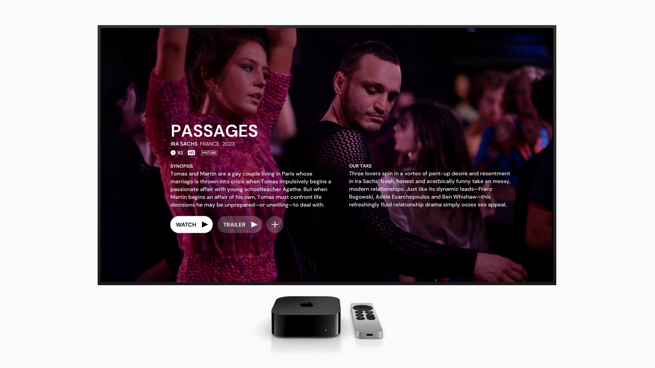 แอปสำหรับ Apple TV MUBI 