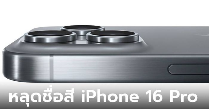 หลุดชื่อสี "iPhone 16 Pro" เพิ่มสีใหม่ Rose และ Sapce Back