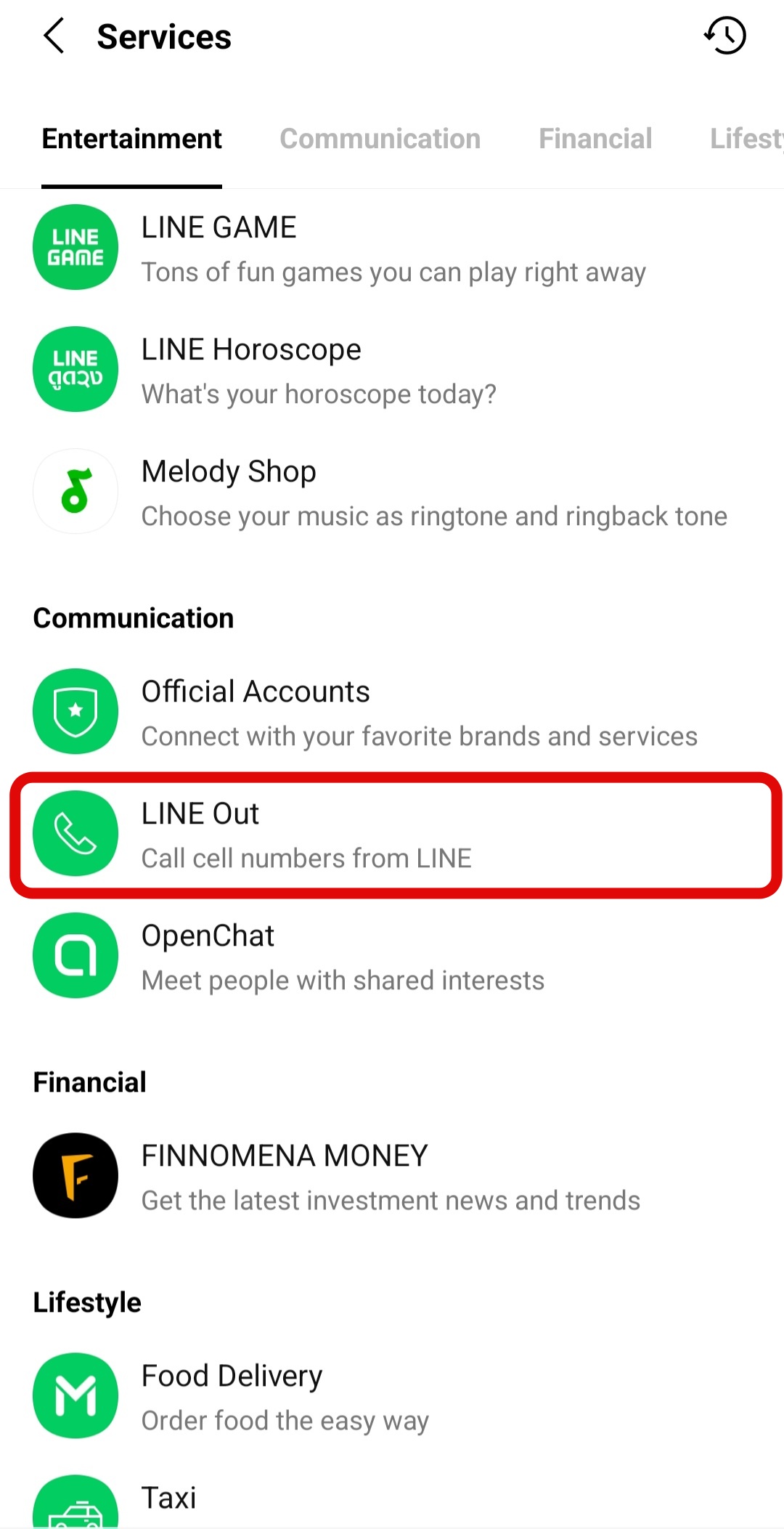 line call 2