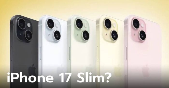 ลือ! "iPhone 17 Slim" รุ่นบางพร้อมหน้าจอเล็กกว่ารุ่น Plus อาจจะเปิดตัวในปี 2025