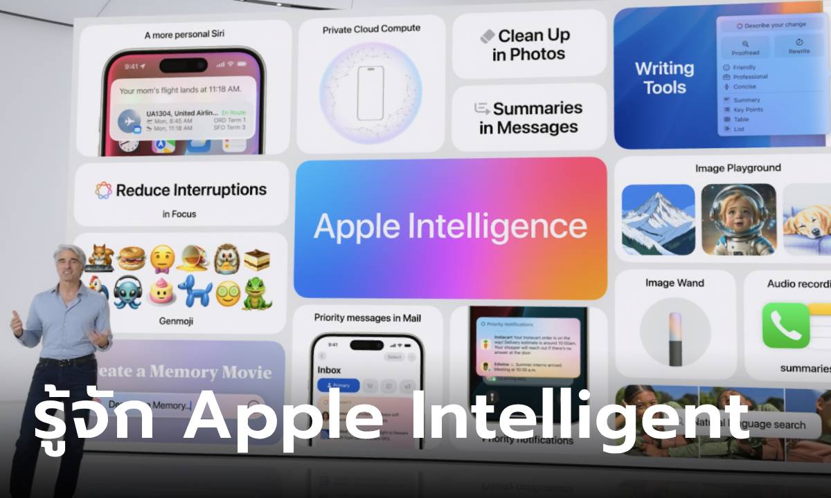 รู้จัก Apple Intelligence ความฉลาดที่เข้าถึงได้ สไตล์ Apple