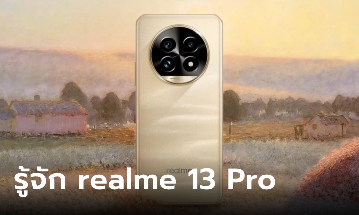 เปิดตัว "realme 13 Pro Series" ใหม่ล่าสุด อัปเกรดหลายสิ่งแต่กล้องเปลี่ยนใหม่หมด
