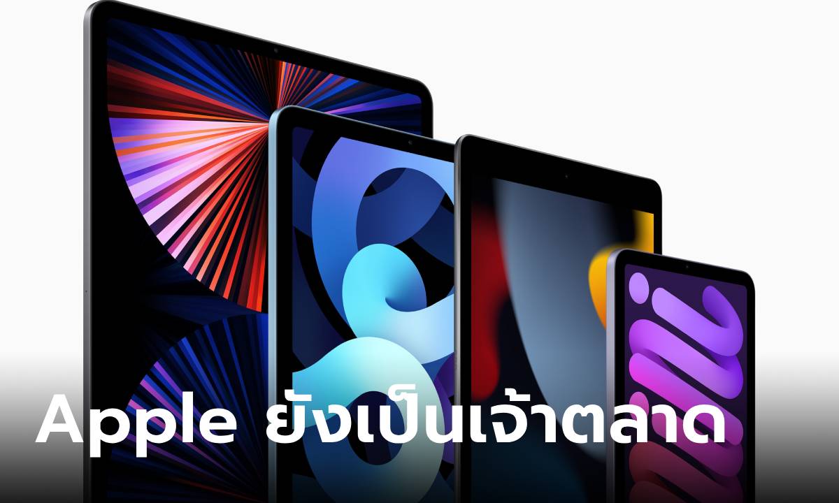 ยอดขาย Tablet ทั่วโลก 2/2024 เพิ่มขึ้นทุกยี่ห้อ “Apple” ยังเป็นเจ้าตลาด