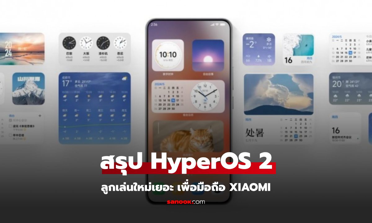 สรุปฟีเจอร์ใหม่ใน HyperOS 2 ในจีน อัดแน่นฟีเจอร์ AI และการเชื่อมต่อข้ามอุปกรณ์!