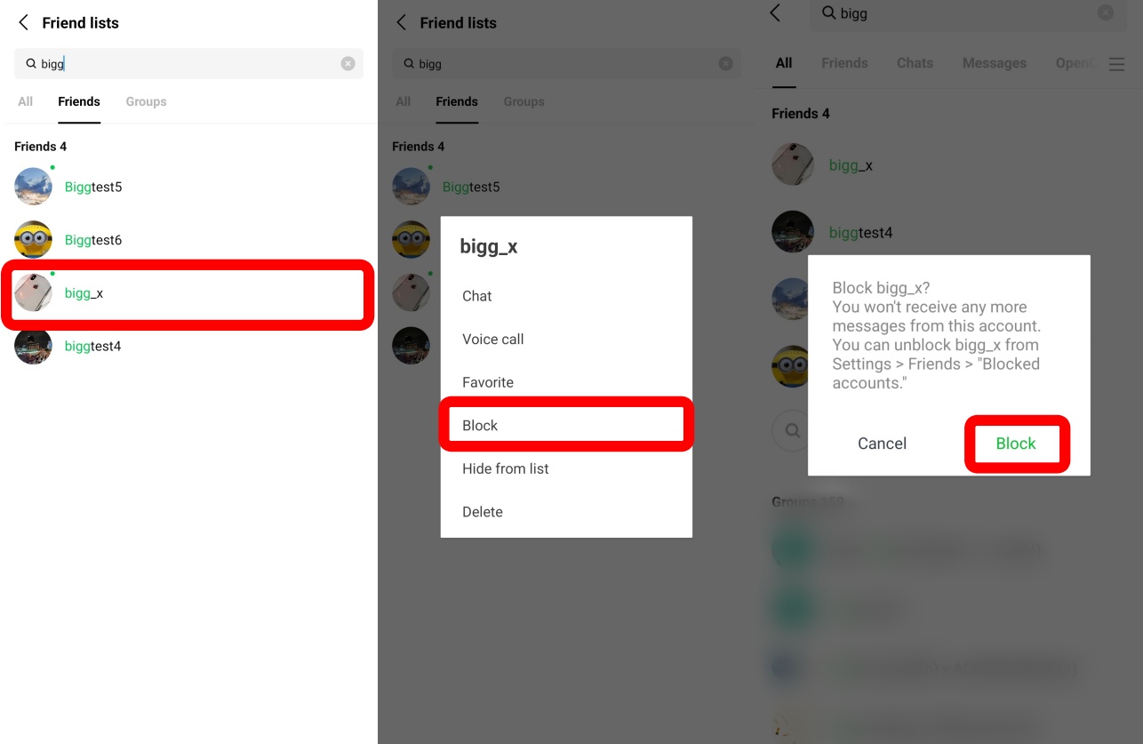 วิธีบล็อกเพื่อนใน LINE