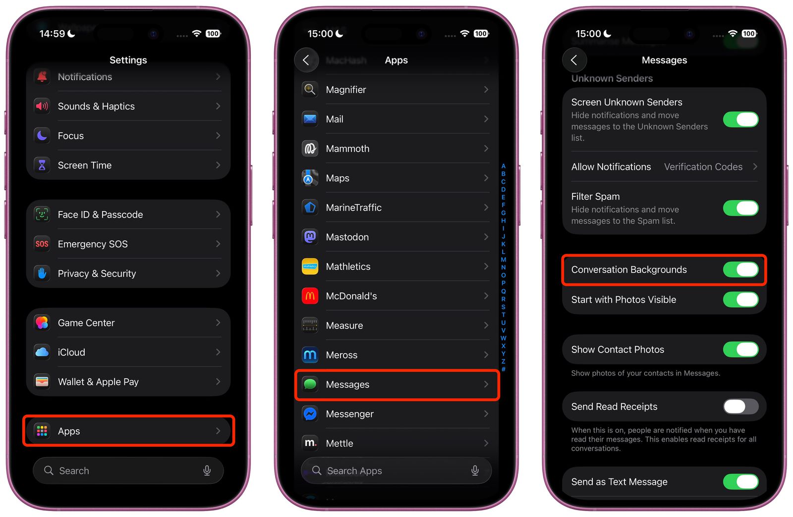 disable-conversation-backgrou