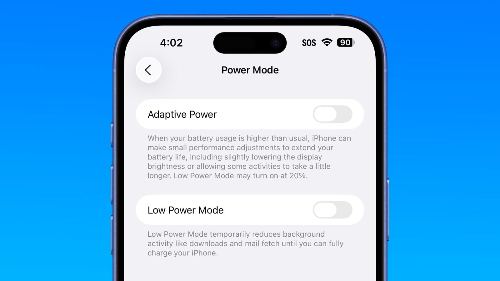 adaptive-power-mode