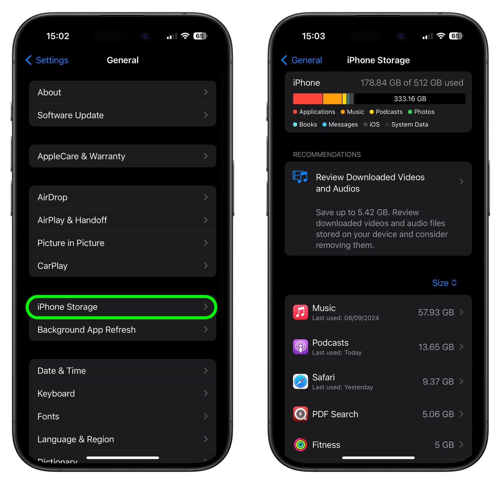 วิธีตรวจสอบความจำ iOS ว่าเต็มหรือไม่