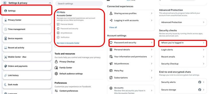 วิธีการ Logout Facebook ออกทุกอุปกรณ์