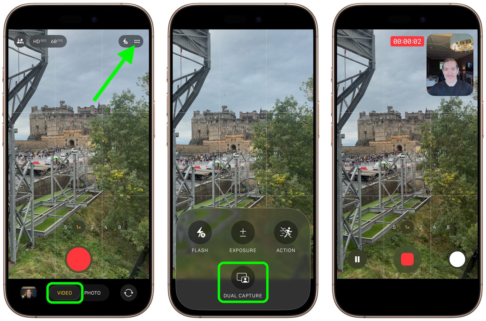 วิธีใช้ Dual Capture บน iPhone 17 ถ่ายวิดีโอพร้อมกล้องหน้า–หลังในคลิปเดียว