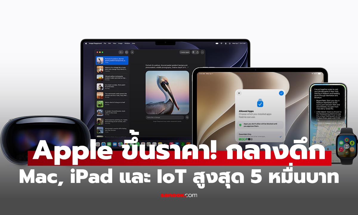 เช็กราคาใหม่ Apple ไทย MacBook, iPad, Apple TV และ HomePod ขึ้นรุ่นละเท่าไหร่
