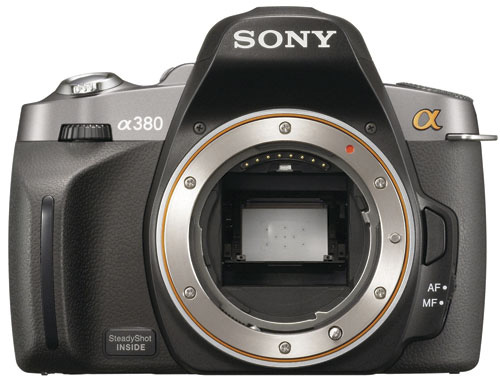 Sony A380 ตัวกล้องดิจิตอล SLR ใหม่ล่าสุด