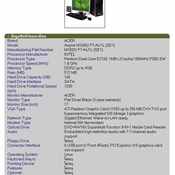 Acer Aspire M1600/F7-AU1L (SE1)