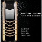 Vertu Signature Yellow Gold Half Pave Diamonds 