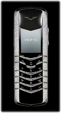 Vertu Signature White Gold Half Pave Diamonds 