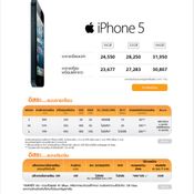 ราคา iPhone 5 