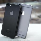 ภาพเรนเดอร์ของ iPhone 7 สีดำเข้ม(Space Black )