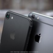 ภาพเรนเดอร์ของ iPhone 7 สีดำเข้ม(Space Black )