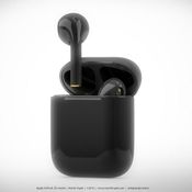 ภาพเรนเดอร์ AirPods สีดำ Jet Black 