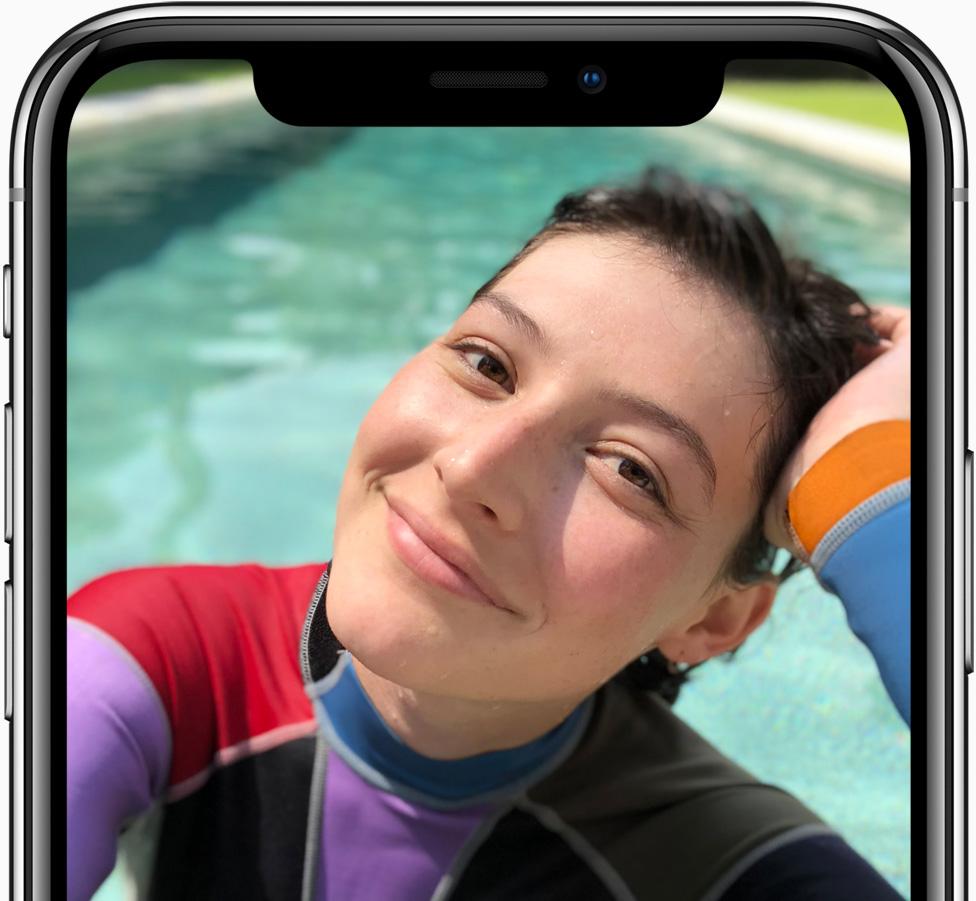 ตัวอย่างภาพจากกล้อง iPhone X (หน้า)