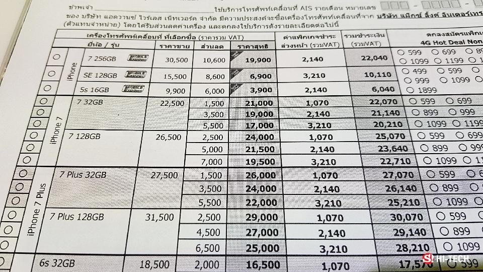 ป้ายโปรโมชั่นจากแต่ละบูทในงาน Thailand Mobile Expo 2017 