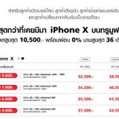 iPhone X โปรโมชั่น