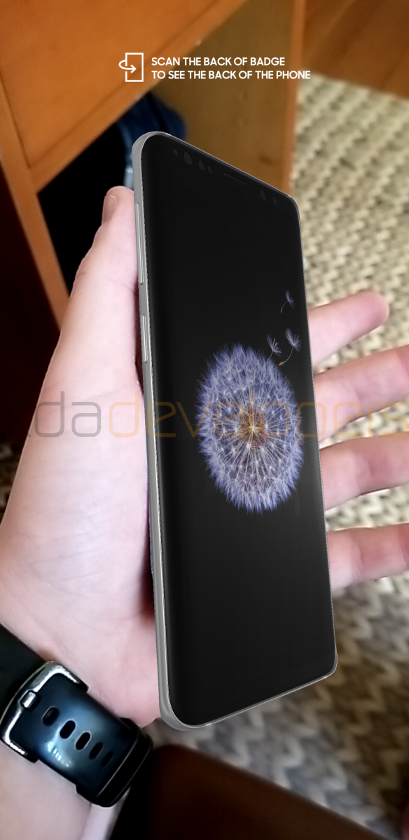 ภาพ AR ของ Samsung Galaxy S9