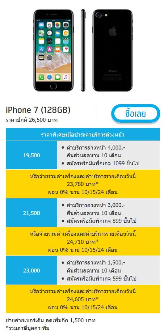 โปรโมชั่น iPhone 7 / iPhone 7 Plus