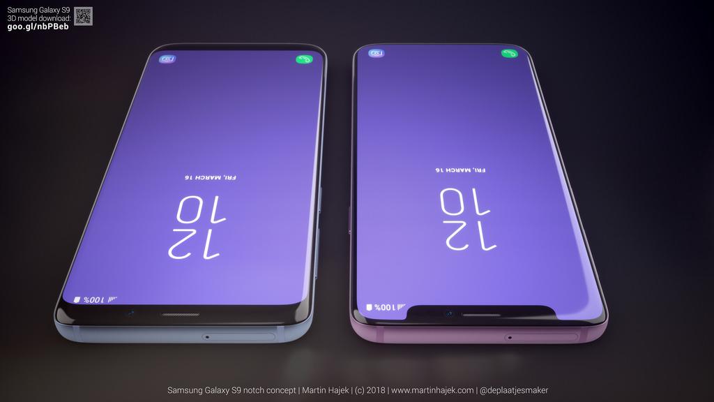 Samsung Galaxy S9 รุ่นมีรอยบาก