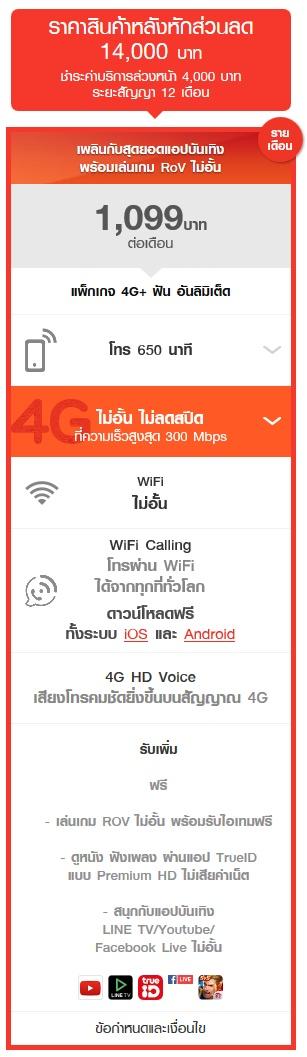 โปรโมชั่น Truemove H iPhone 6s