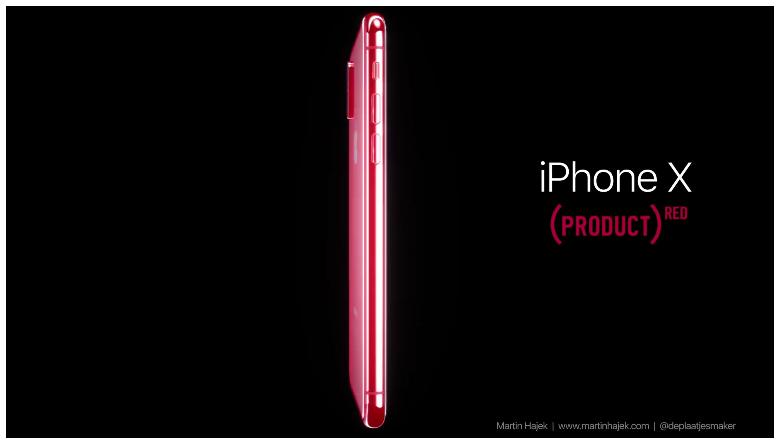 คอนเซ็ปต์ iPhone X สีแดง PRODUCT(RED)