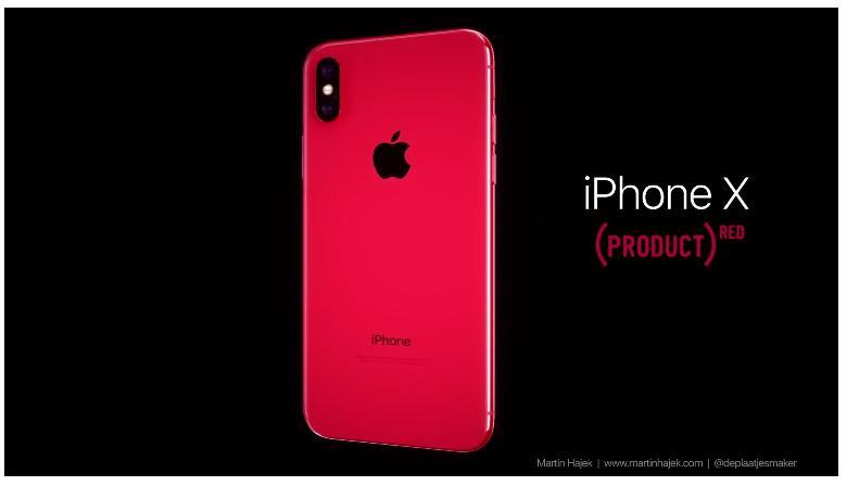  iPhone สีแดง