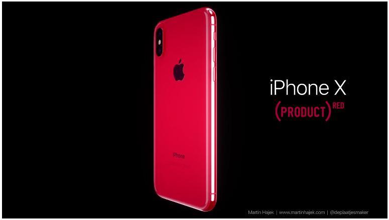  iPhone สีแดง