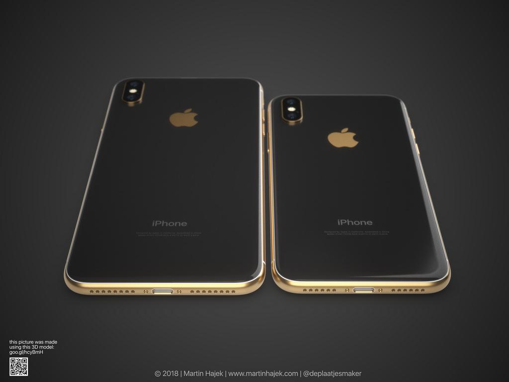 ภาพคอนเซ็ปต์ iPhone XS และ iPhone X Plus 