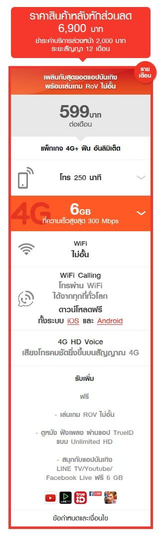 โปรโมชั่น iPhone 6 Truemove H