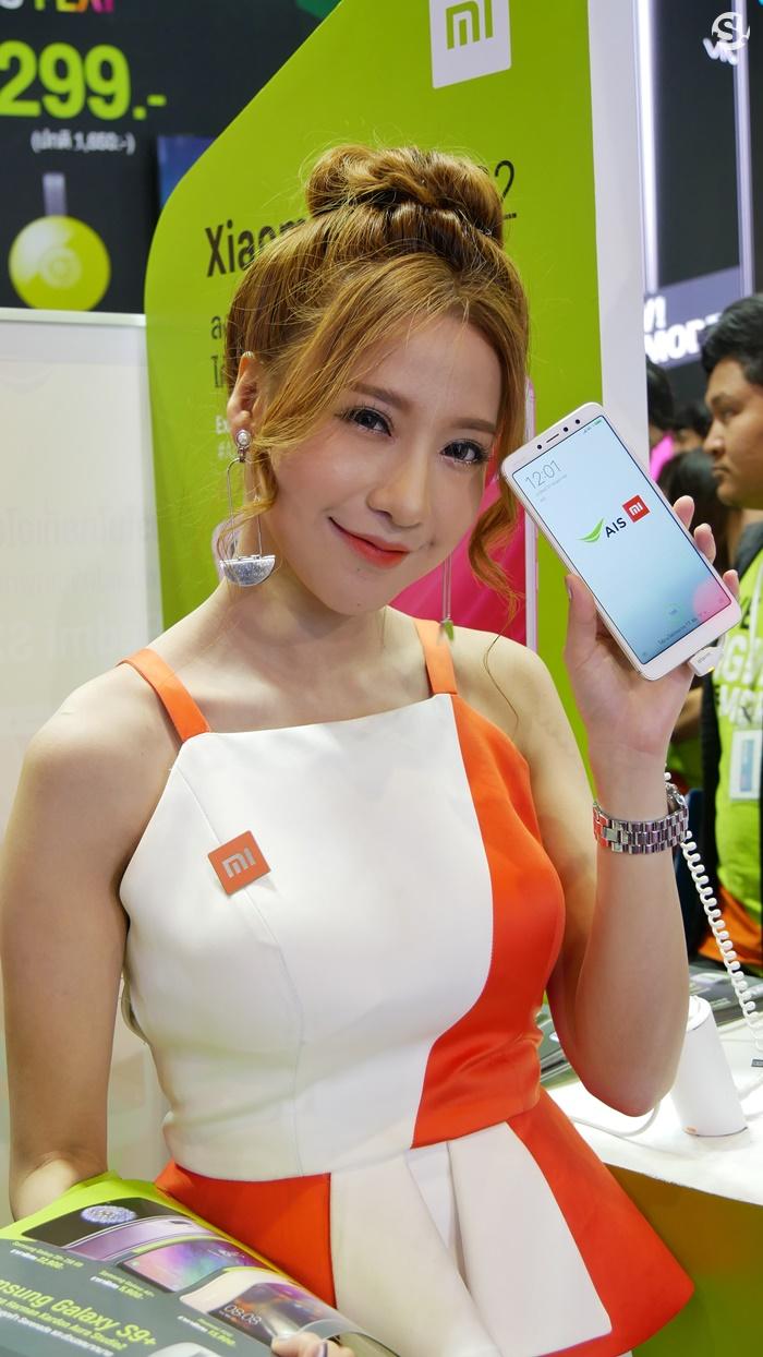 พริ้ตตี้ในงาน Thailand Mobile Expo 2018 Hi End