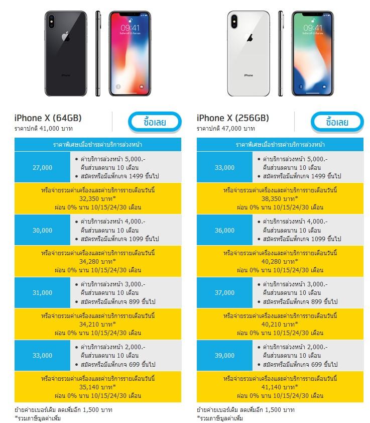 ราคา iPhone X 