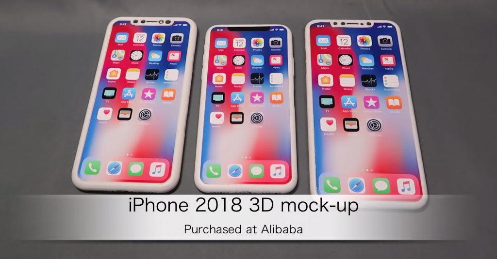 พรีวิว iPhone 9 (จอ 6.1″) และ iPhone X Plus (จอ 6.5″) เครื่องจำลอง (Dummy)