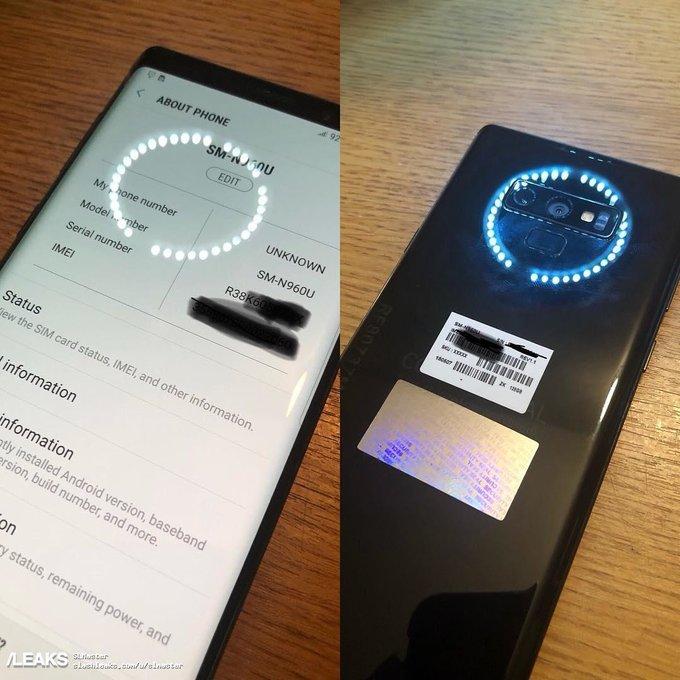 ภาพเครื่อง Samsung Galaxy Note 9