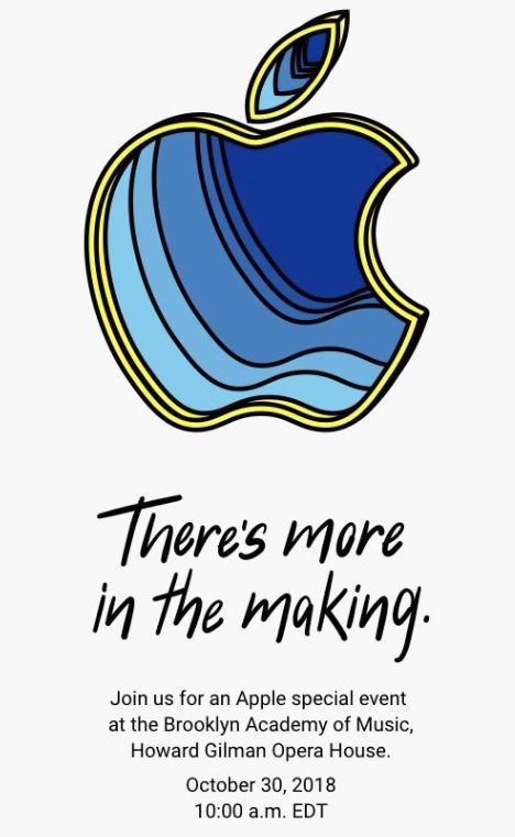ภาพบัตรเชิญ Apple Event ปลายเดือนตุลาคม 61