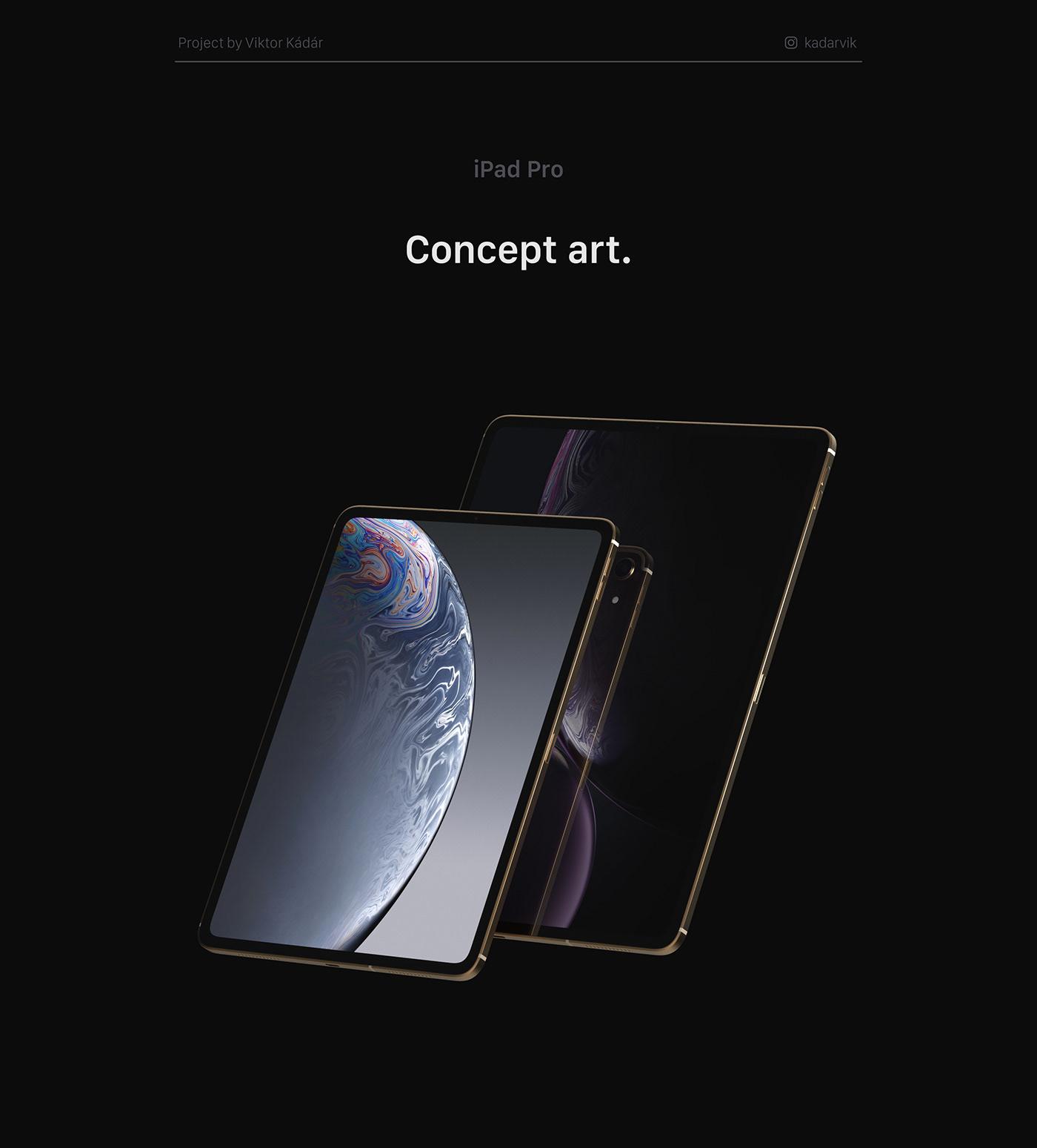 ภาพคอนเซ็ปต์ iPad Pro 2018